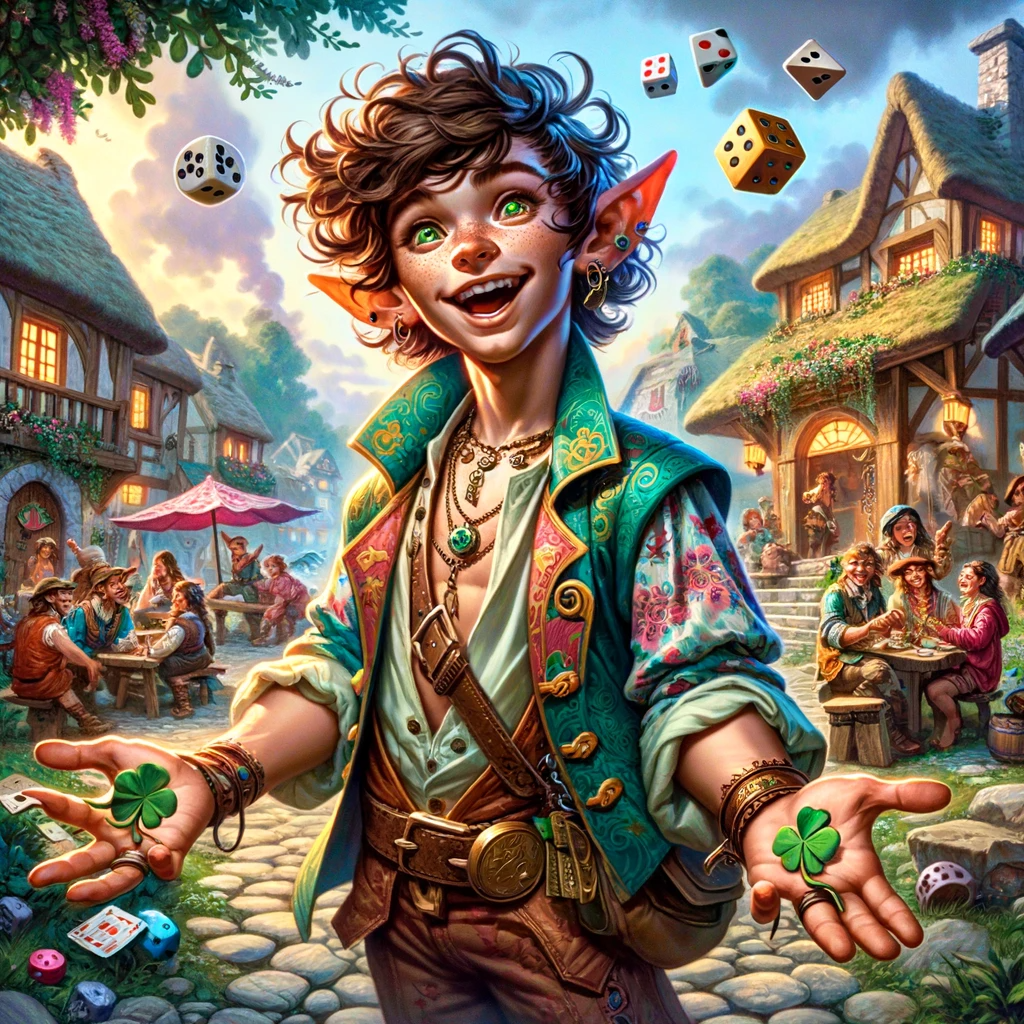 dall_e_2023-12-13_20.38.12_-_callamir_the_young_halfling_deity_of_luck_and_trickery_in_a_halfling_village_setting._he_is_depicted_as_an_exuberant_playful_halfling_with_a_mischi.png